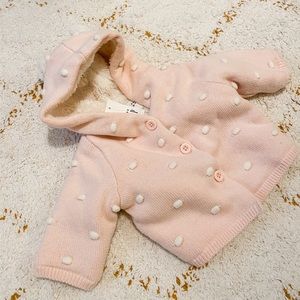 Gap Baby Pink and White Poms